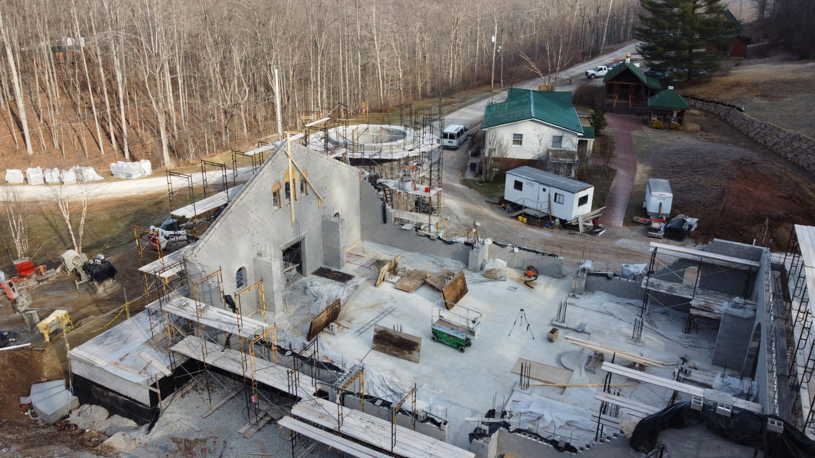 Church Construction Update - February 2023 - Holy Cross Monastery