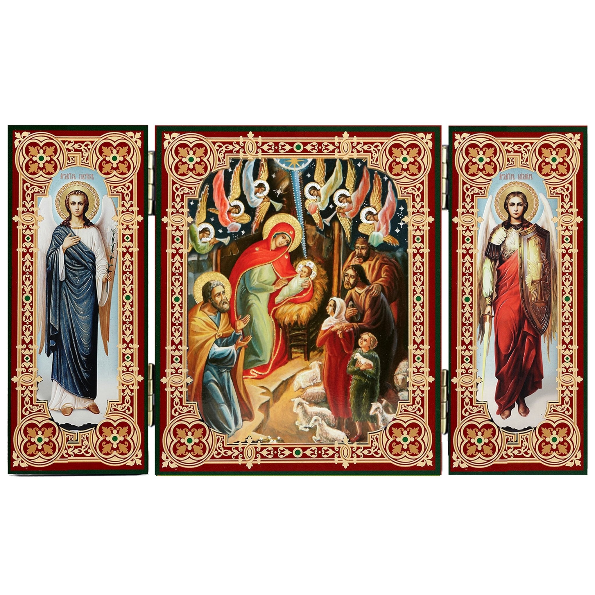 Nativity Triptych (Choir of Angels) - Holy Cross Monastery