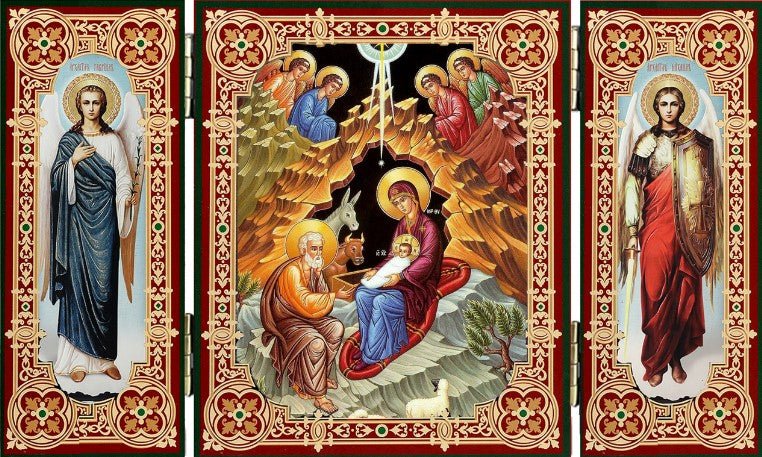 Nativity Triptych (Night) - Holy Cross Monastery