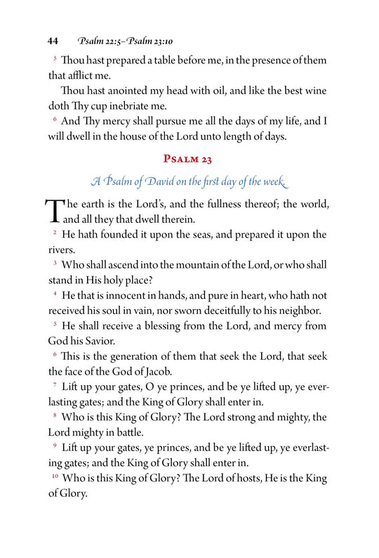 The Psalter (CTOS) - Holy Cross Monastery