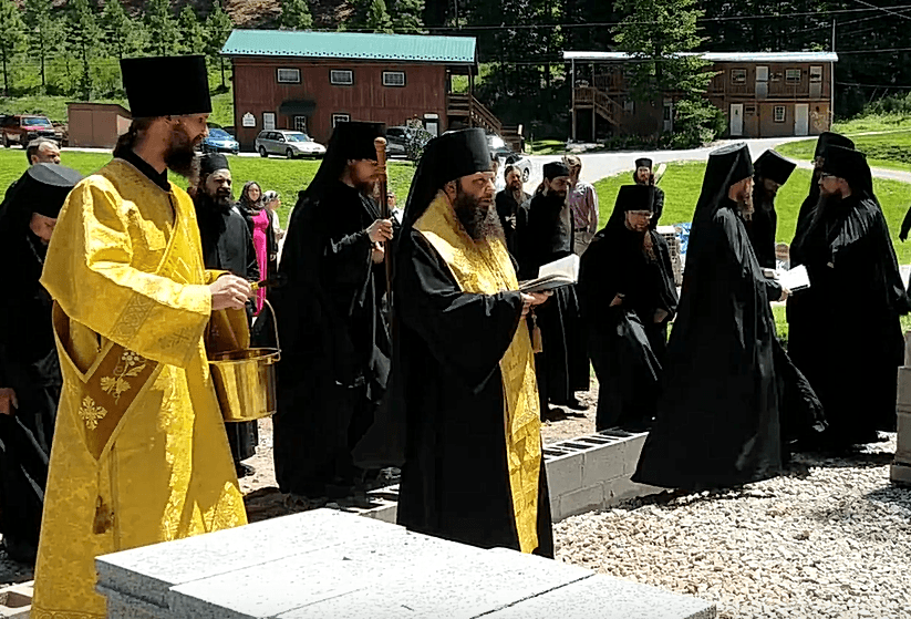 Blessing of the Foundation of St. Herman's Building