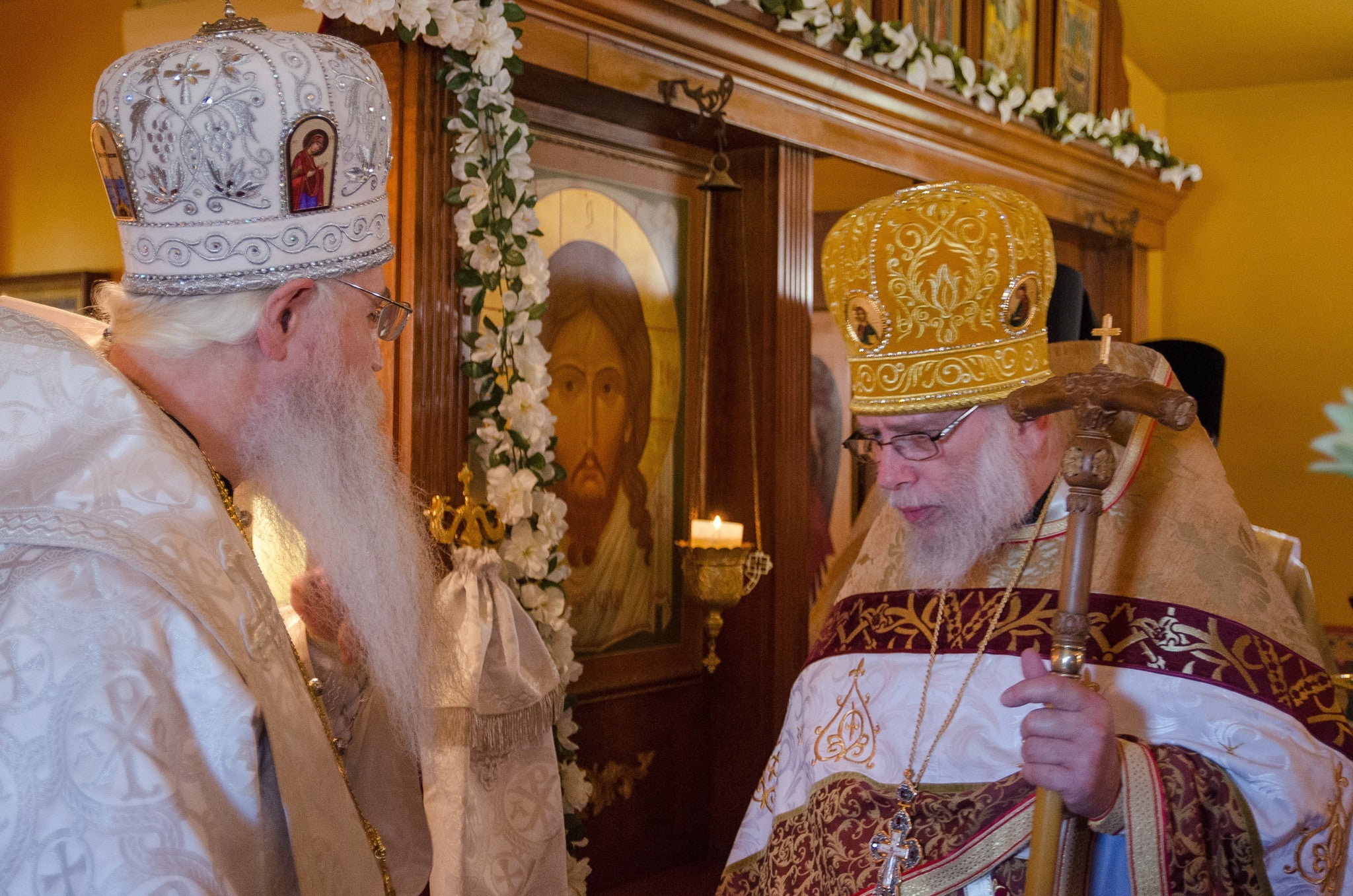 Bright Monday - Installation of Archimandrite Seraphim as Abbot of Holy Cross Monastery, Ordination of a New Hierodeacon & Departure of Bp. George