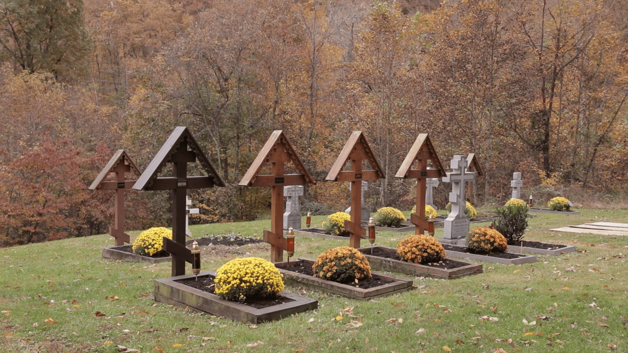 Burial of Nadya Sill at the Monastery - Holy Cross Monastery