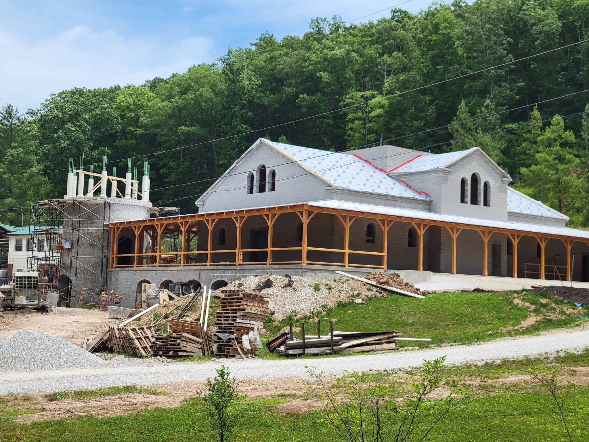 Church Construction Update - July 2023 - Holy Cross Monastery
