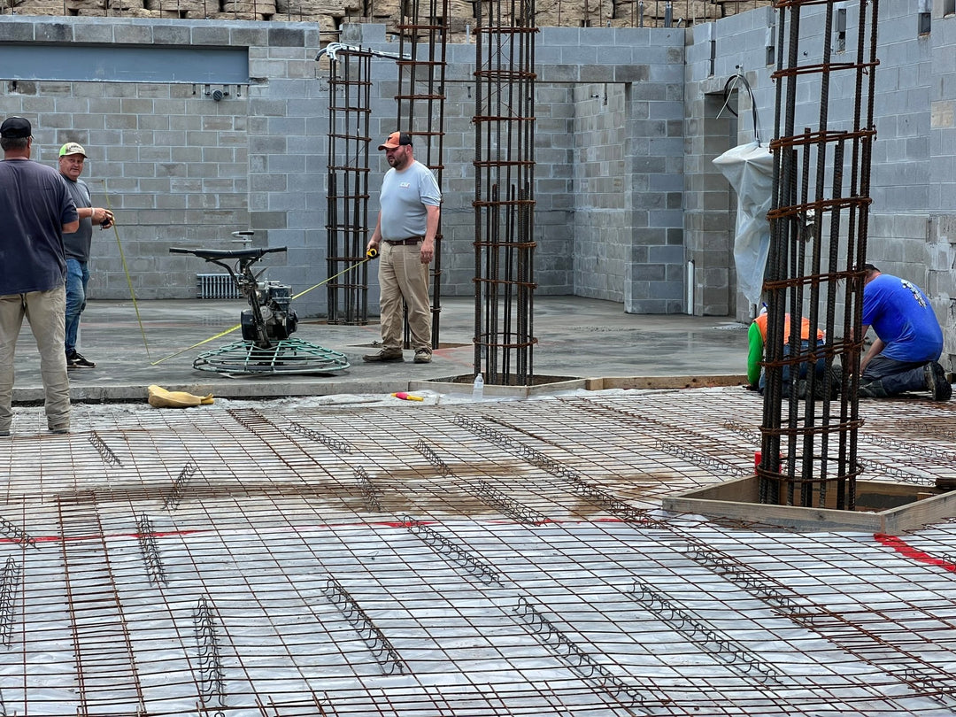 Floor on Lower Level of New Church Being Poured