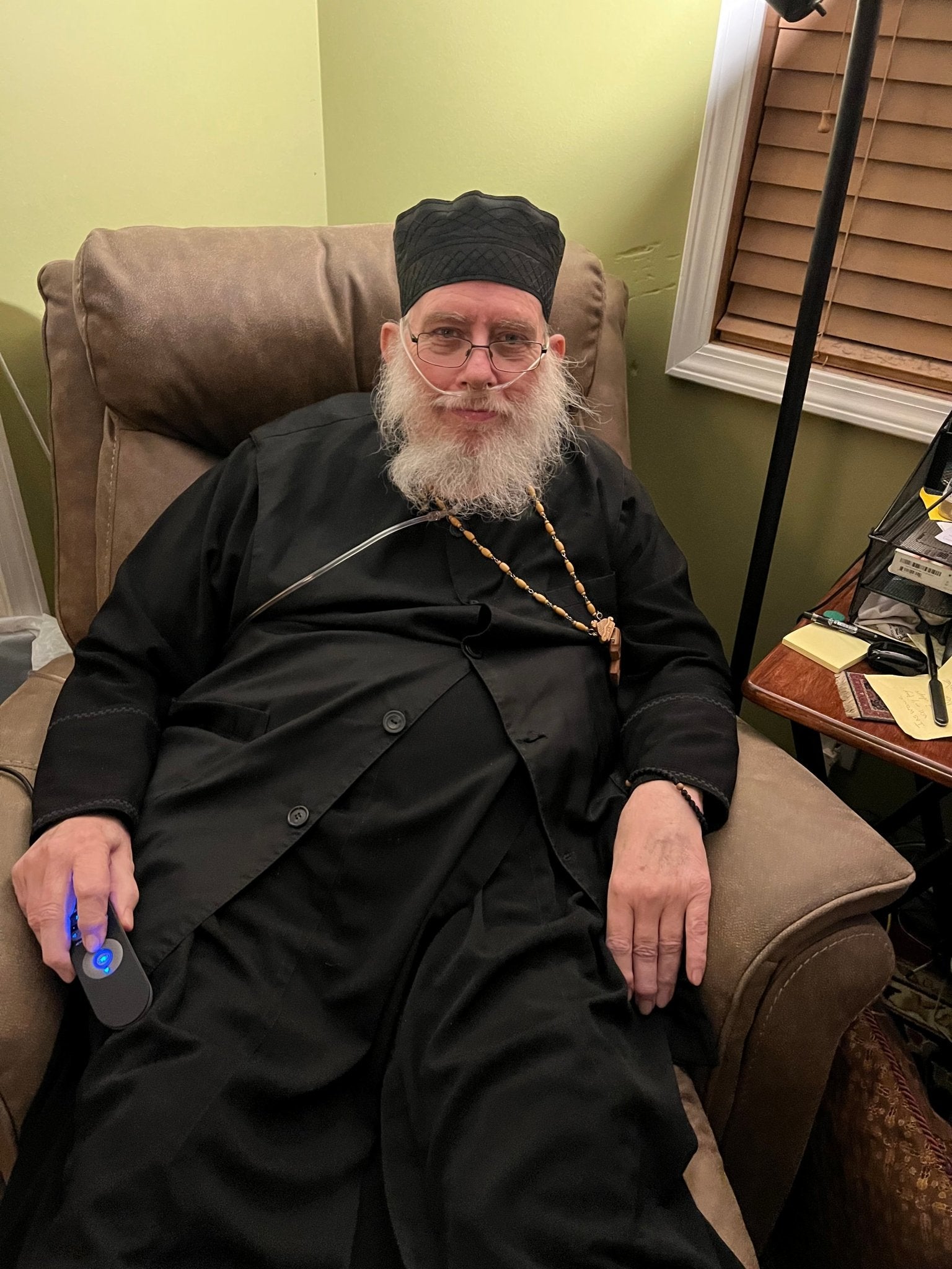 Fr. Seraphim Returns Home from the Hospital