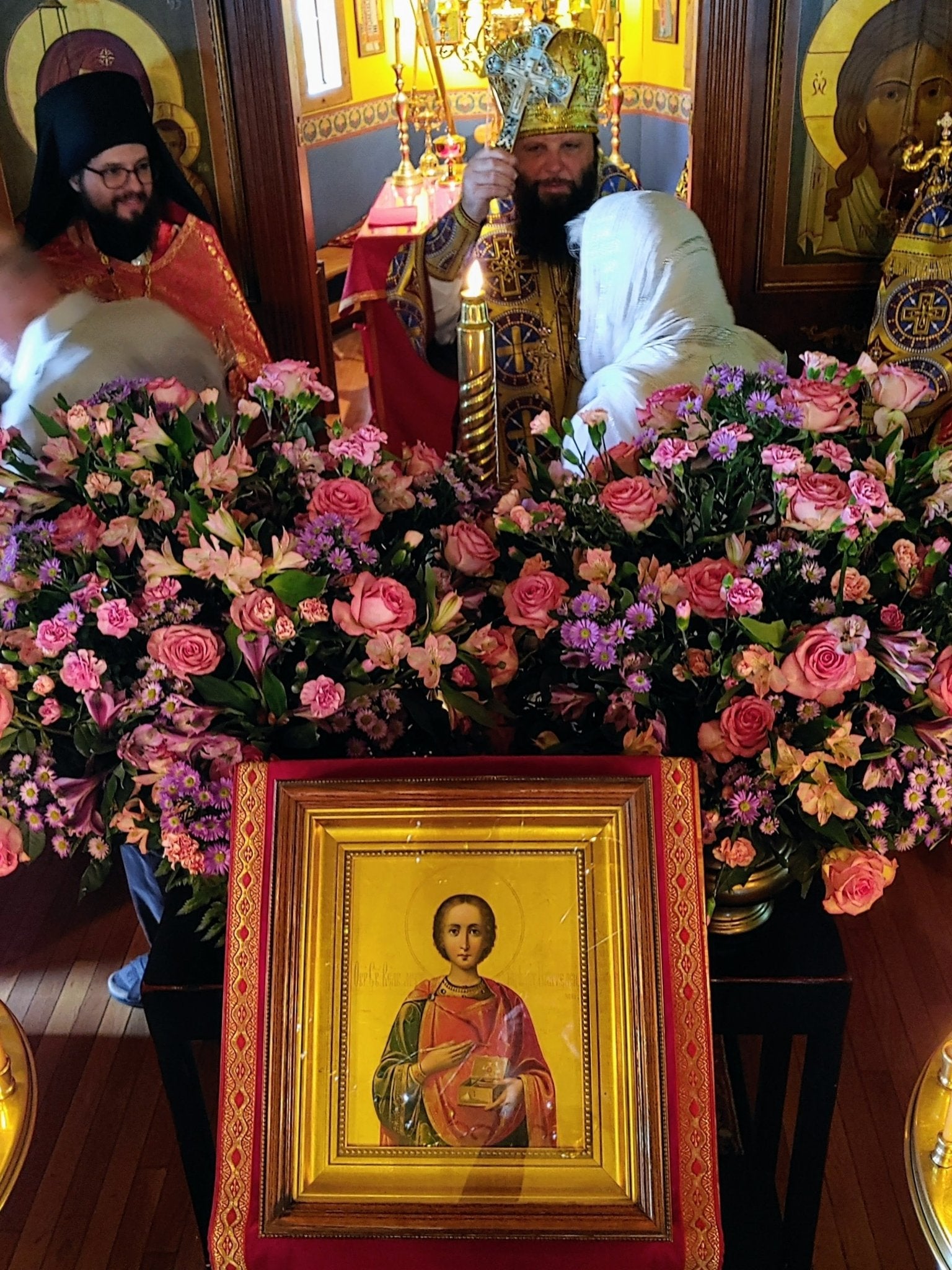 Holy Cross Celebrates Patronal Feast of St. Panteleimon - Holy Cross Monastery