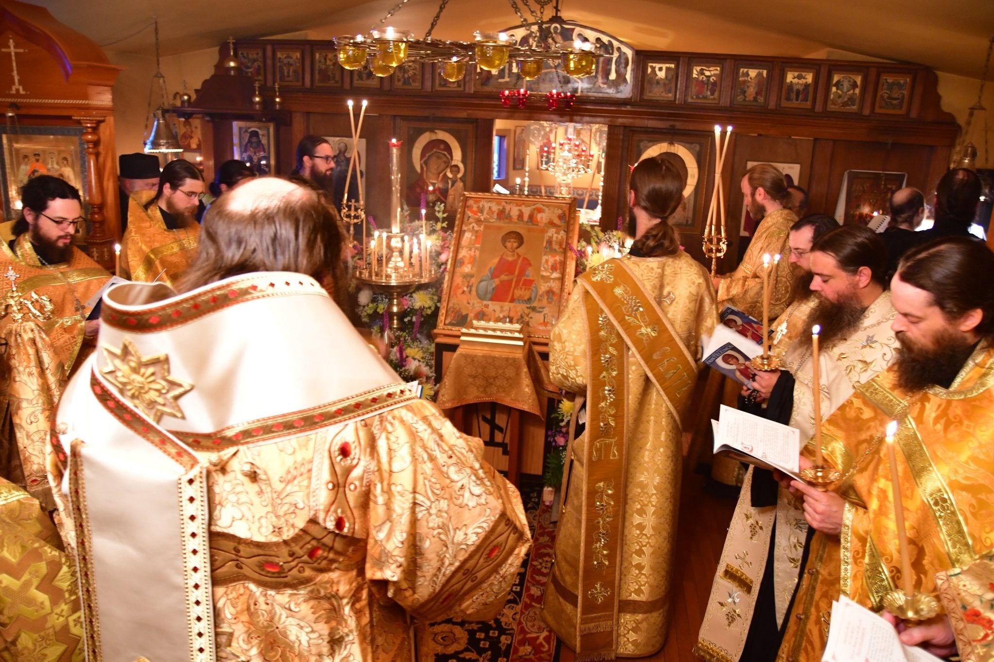 Holy Cross Celebrates the Feast of St. Panteleimon, Tonsures, and Blessing of New Church Site - Holy Cross Monastery