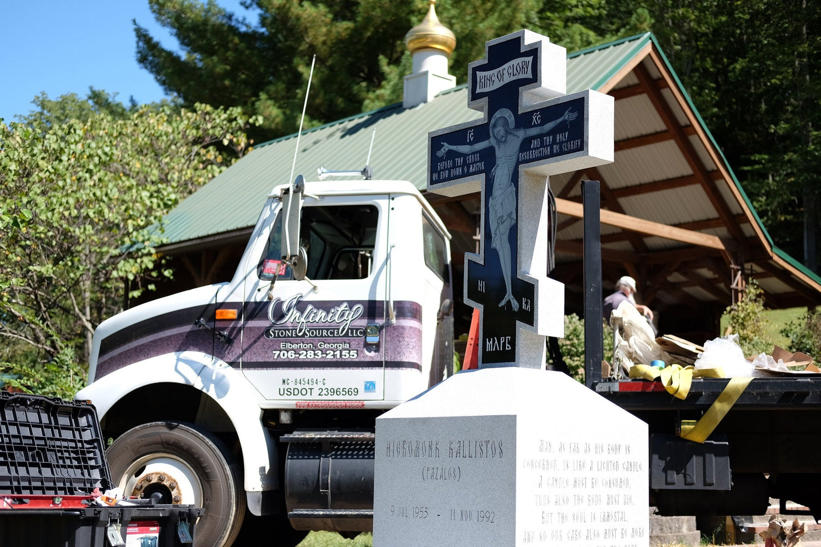 Installation of Fr. Kallistos' Monument - Holy Cross Monastery
