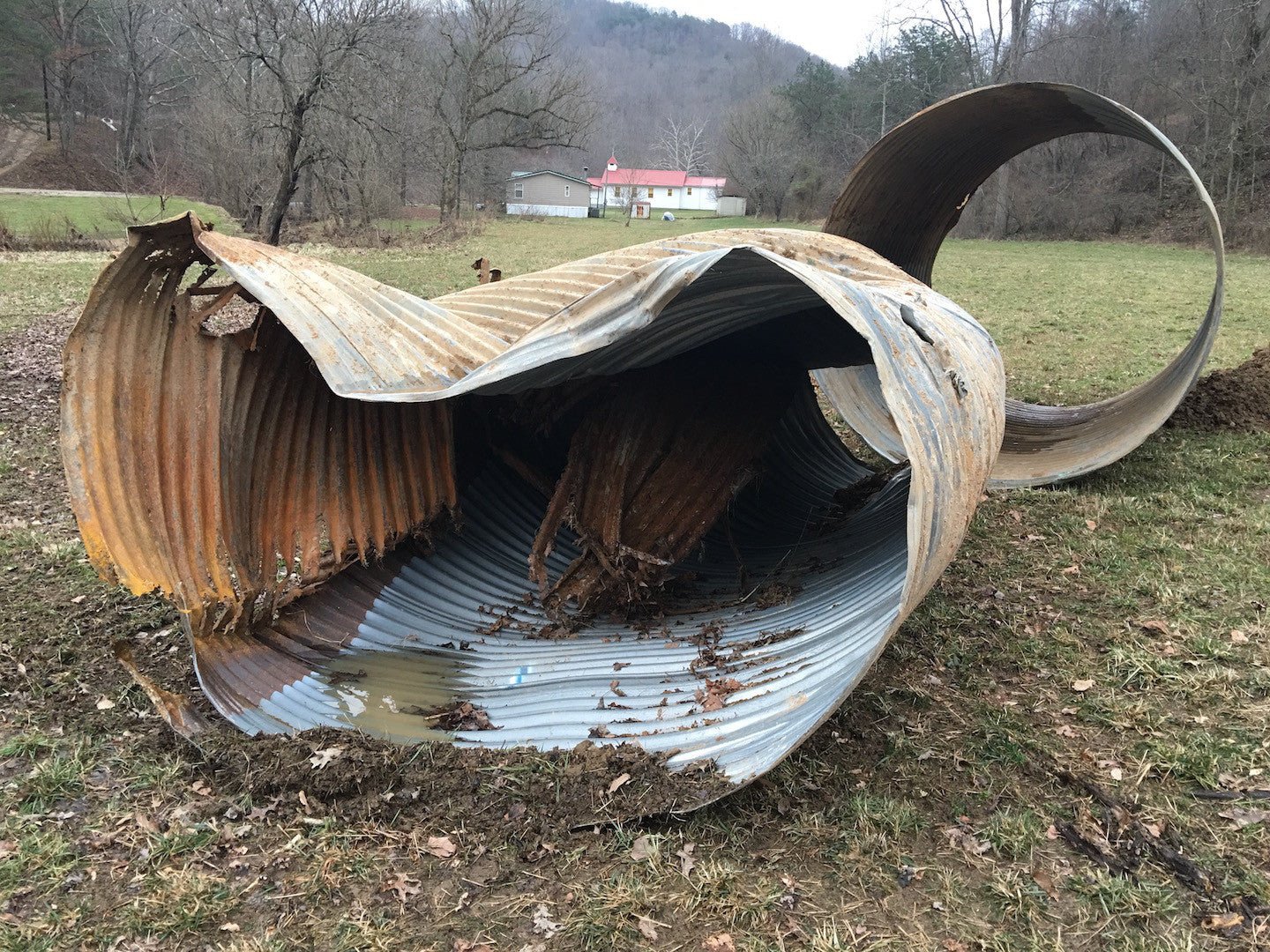 Monastery Bridge Collapsing After Major Flooding (Updated 1/16/16)