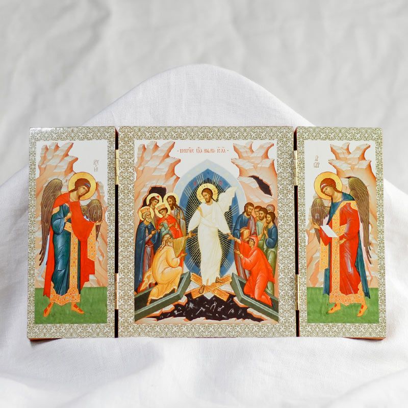 Icon Triptych - Resurrection of Christ (Minsk)