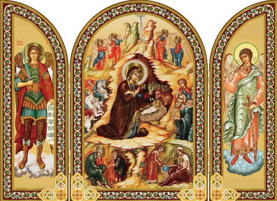 Nativity Triptych (Archangel Michael & Guardian Angel)