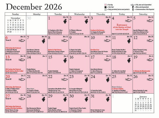 Holy Cross Monastery 2026 Photo Calendar - Holy Cross Monastery