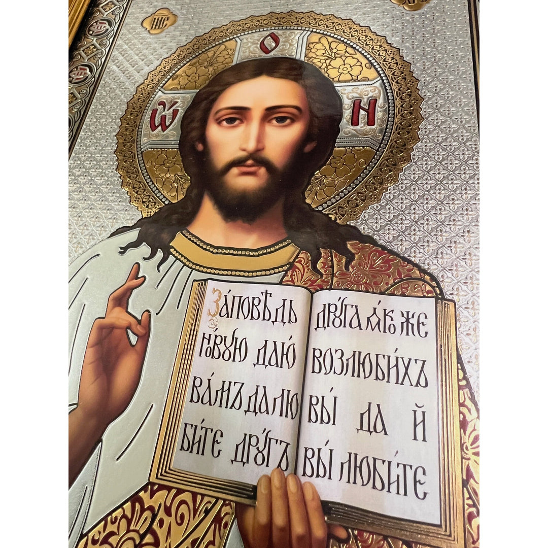 Icon Diptych - Kazan w/ Velvet Case - Holy Cross Monastery