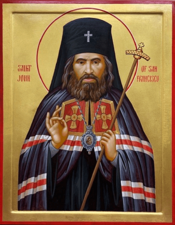 St. John of Shanghai and San Francisco (Hand Painted) - Holy Cross Monastery