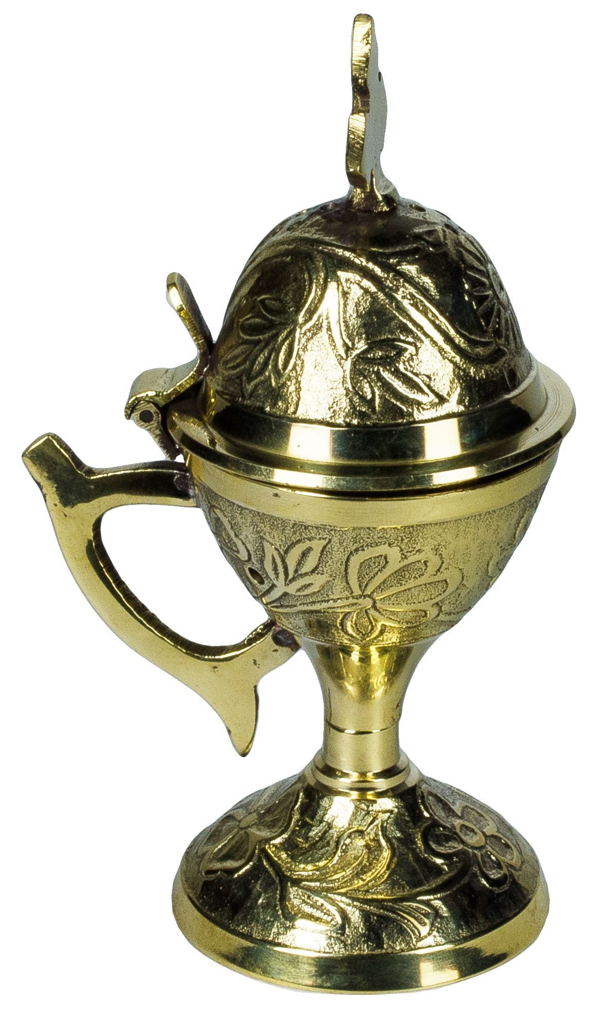 Brass Censer - Floral Pattern - Holy Cross Monastery