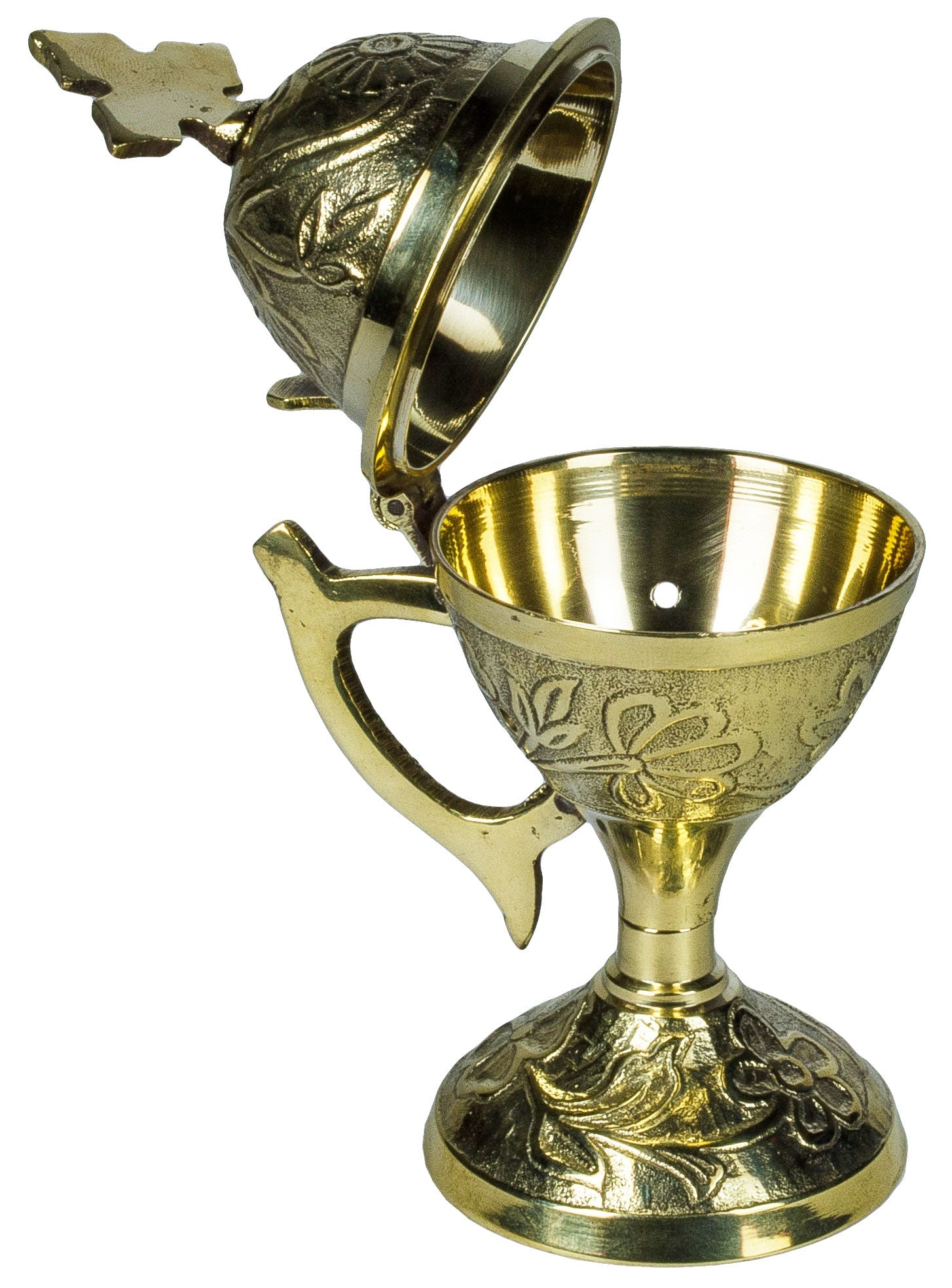 Brass Censer - Floral Pattern - Holy Cross Monastery