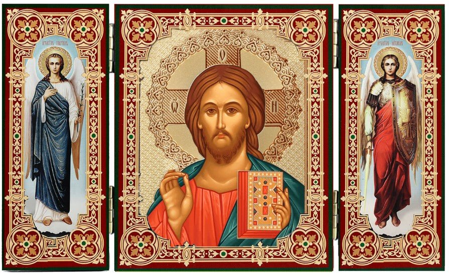 Christ the Teacher Triptych - Holy Cross Monastery