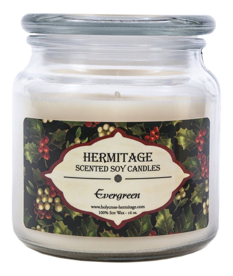 Evergreen Scented Candle - Holy Cross Monastery