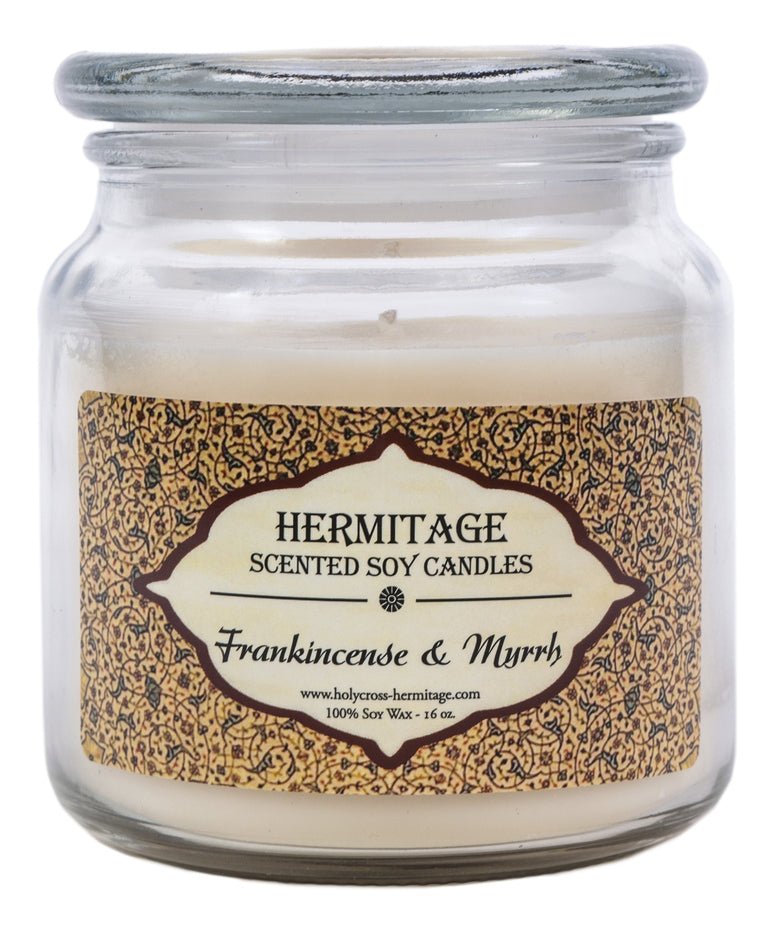 Frankincense & Myrrh Scented Candle - Holy Cross Monastery