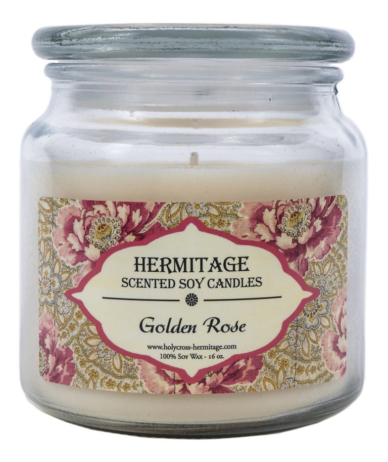 Golden Rose Scented Candle - Holy Cross Monastery