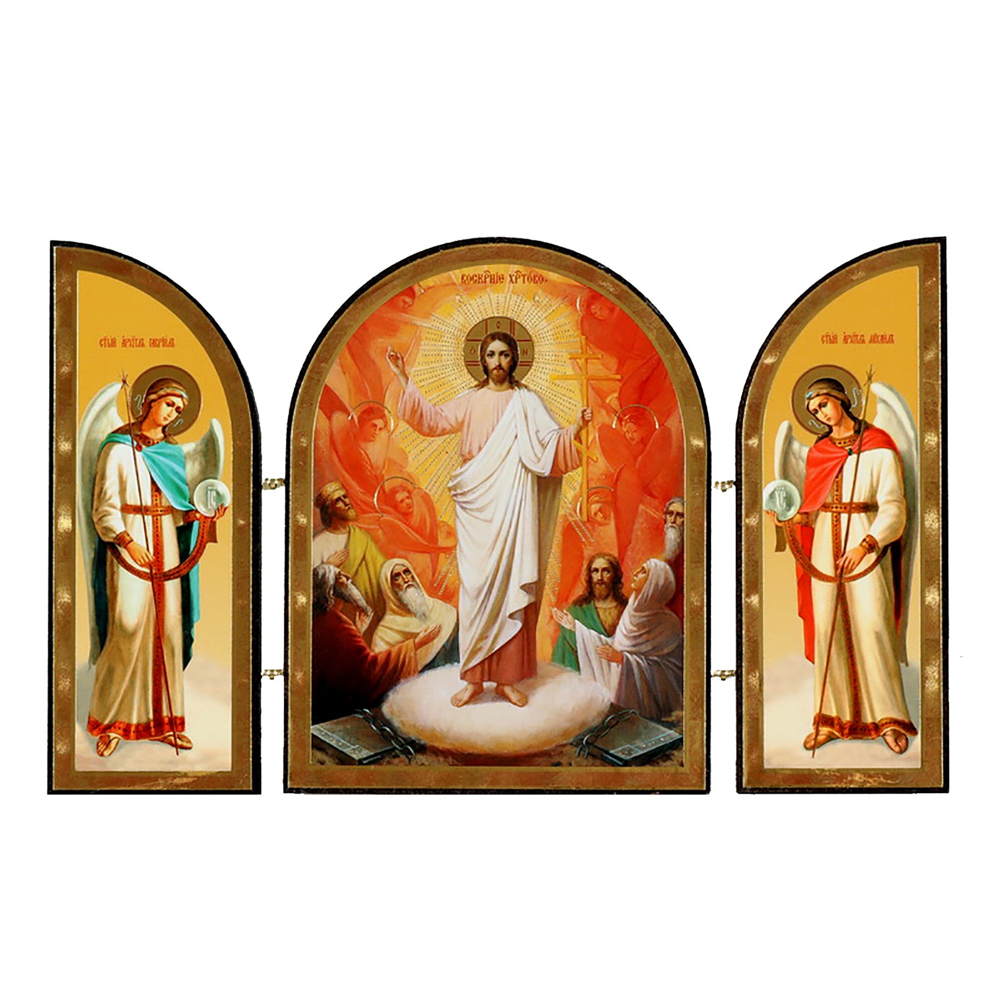 Icon Triptych - The Resurrection of Christ (Small) - Holy Cross Monastery