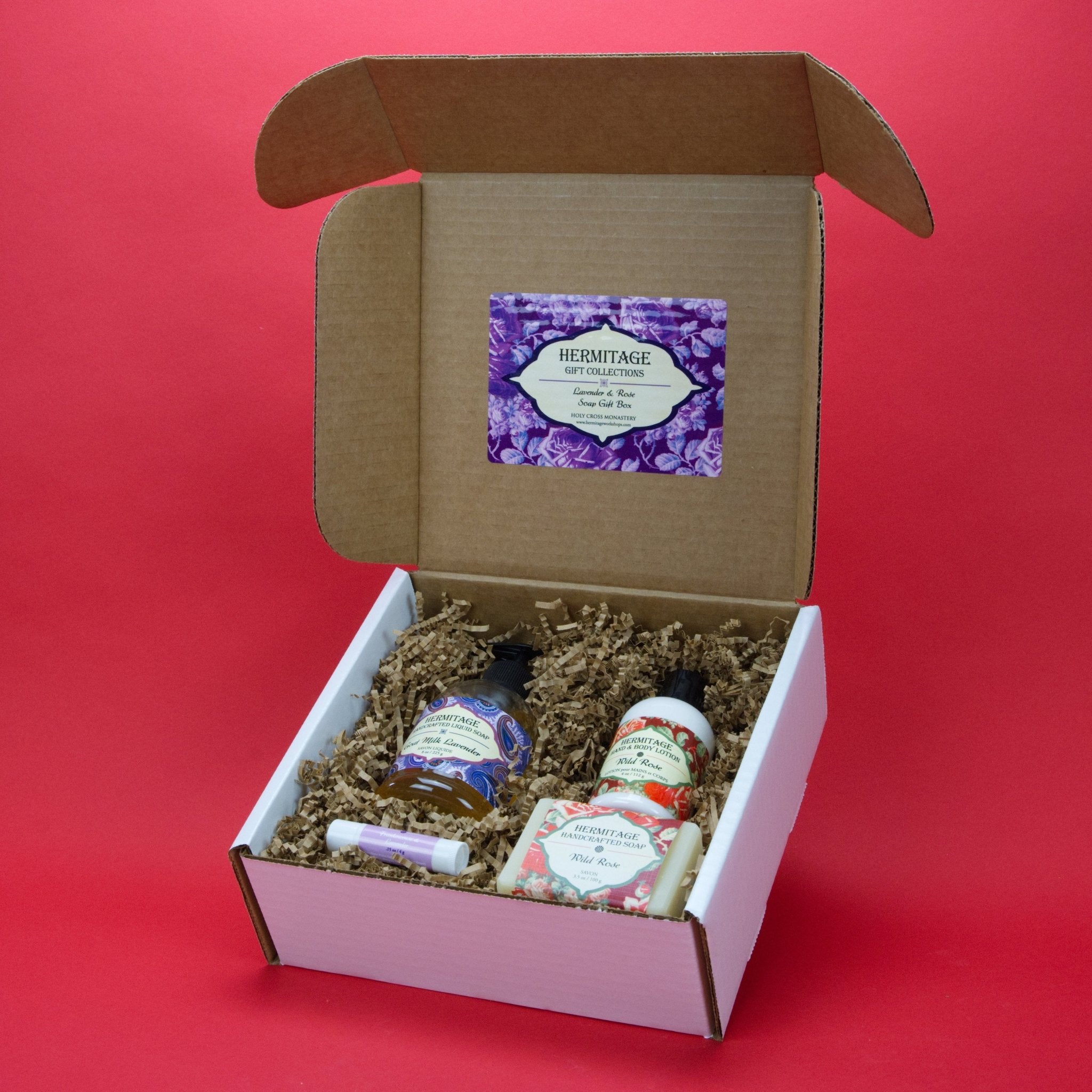 Lavender & Rose Soap Gift Box - Holy Cross Monastery
