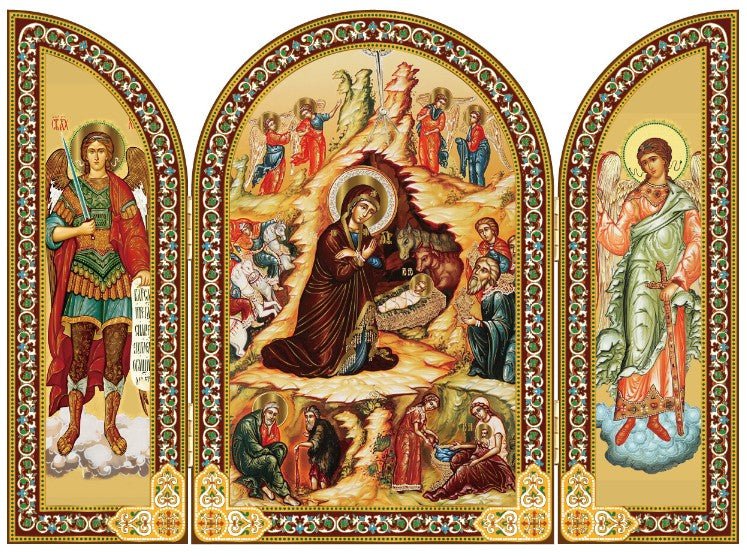 Nativity Triptych (Shepherds and Magi) - Holy Cross Monastery