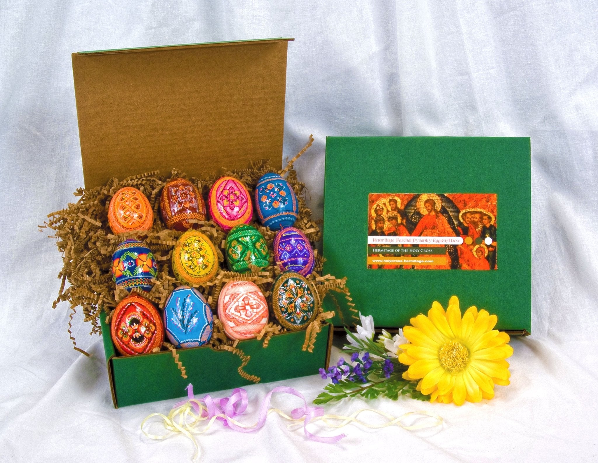 Paschal Pysanky Egg Gift Box - Holy Cross Monastery