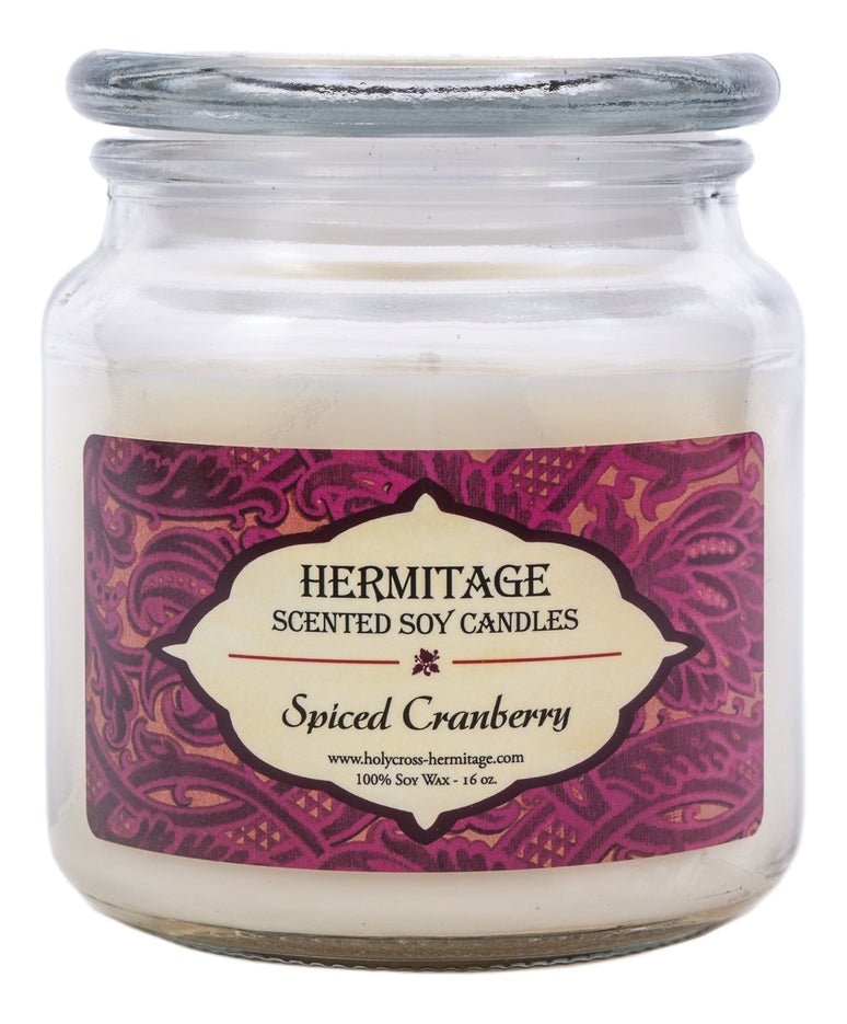 Spiced Cranberry Scented Candle - Holy Cross Monastery