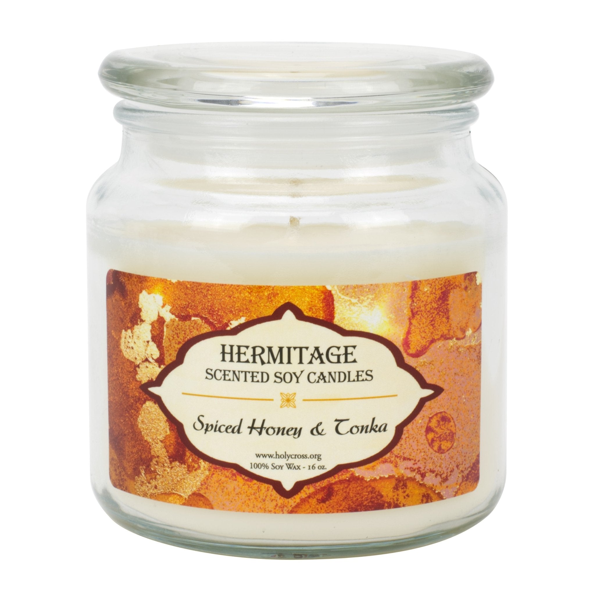 Spiced Honey & Tonka Scented Candle - Holy Cross Monastery