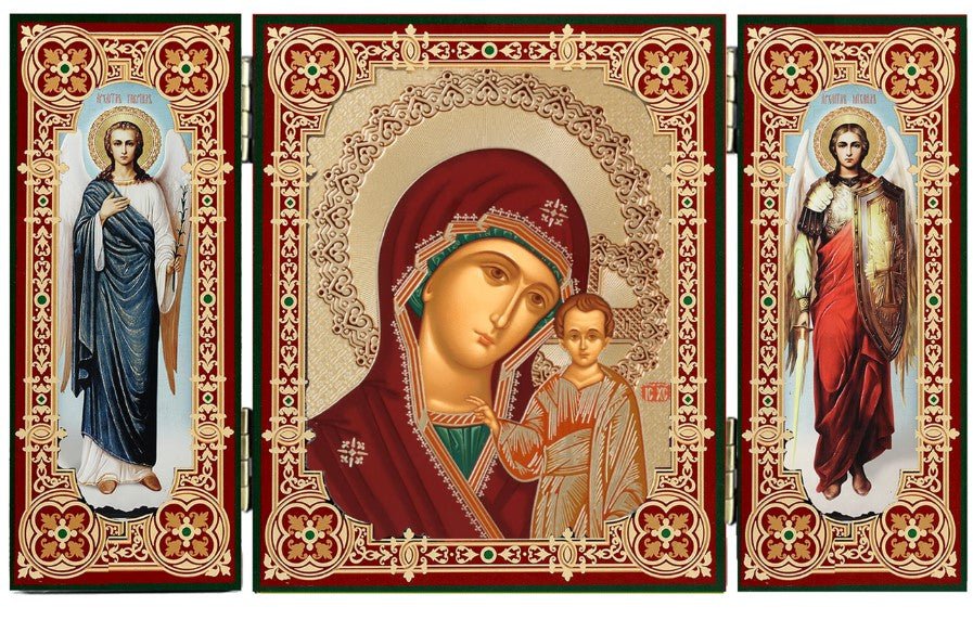 Virgin of Kazan Triptych - Holy Cross Monastery